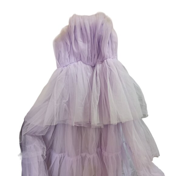 Exclusive After Party Tulle Maxi Dress - Lavender - Picture 1 of 2